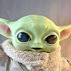 Grogu Baby Yoda Mandalorian Star Wars 11" Plush w/amulet